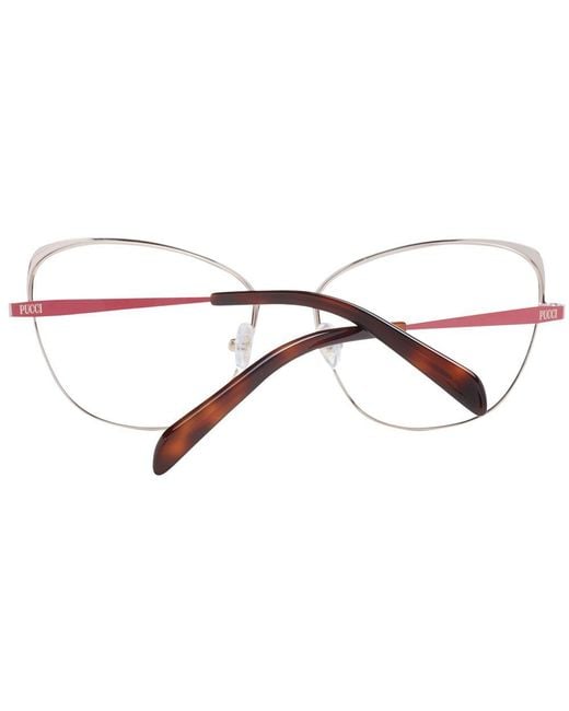 Emilio Pucci Metallic Multicolor Metal Glasses (frames)
