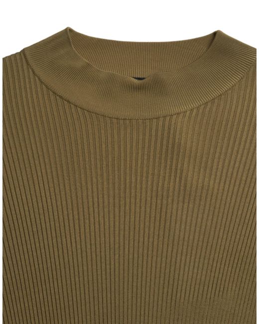 Dolce & Gabbana Green Viscose Crewneck Pullover Sweater for men