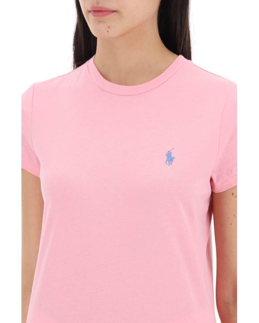 Polo Ralph Lauren Pink Light Cotton T-Shirt
