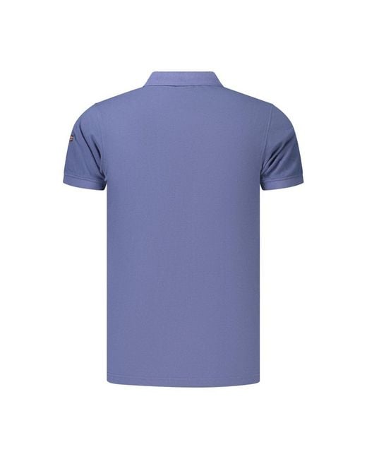 Norway 1963 Blue Cotton Mens Polo for men