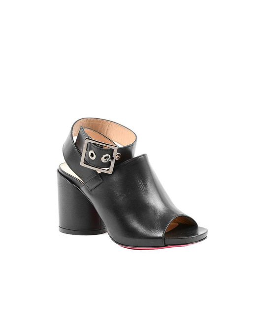 Dee Ocleppo Black Leather High Heel Pumps for men