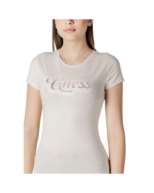 Guess Blue Beige Cotton T