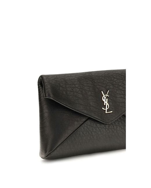 Saint Laurent Black Lamb Ovis Aries Aries Wallet