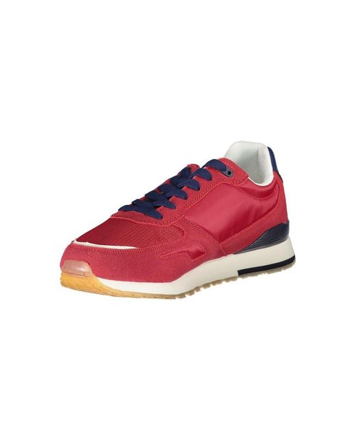 U.S. POLO ASSN. Red Sleek Sneakers With Eye-Catching Contrast for men
