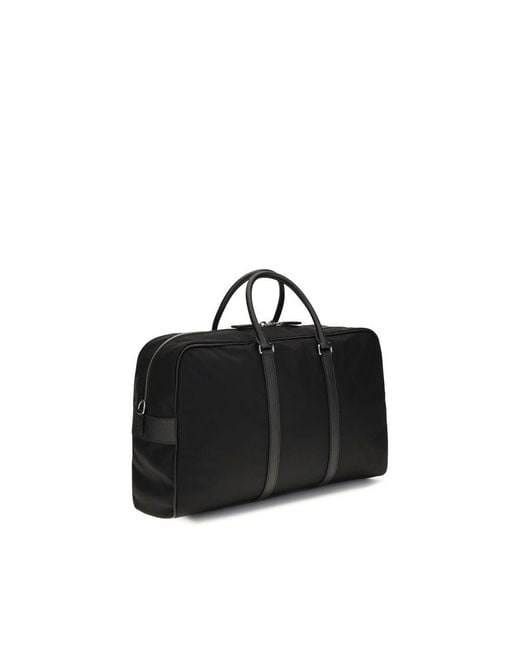 Prada Black Recycled Polyamide Luggage And Travel Bag for men