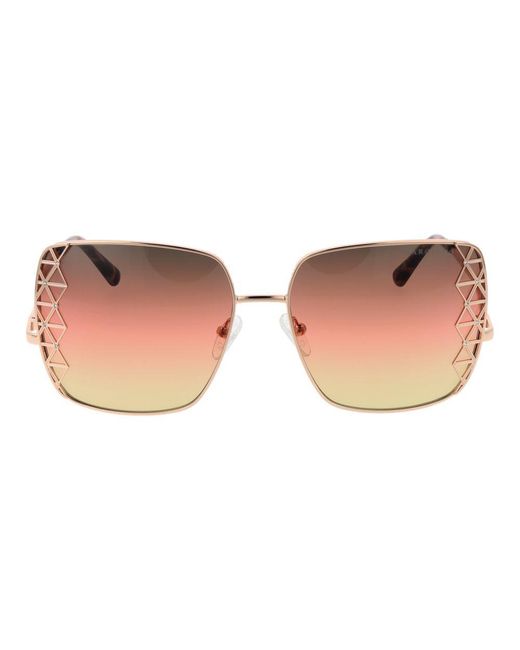 MARCIANO BY GUESS Brown Rose Gold Sunglasses