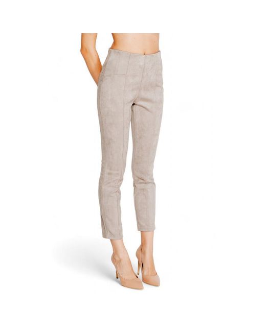 Street One Natural Gray Polyester Leggings