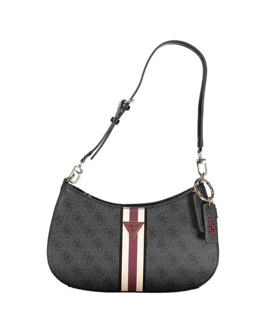 Guess Multicolor Black Polyethylene Handbag