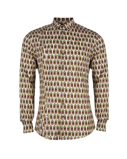 Dolce & Gabbana Brown Elegant Cotton Blend Shirt for men