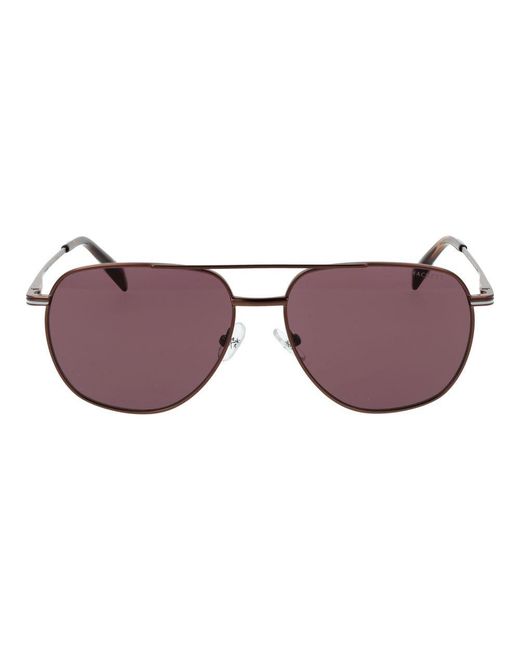 Hackett Brown Metal Sunglasses for men