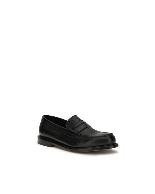 Premiata Black Calf Leather Bos Taurus Slip for men