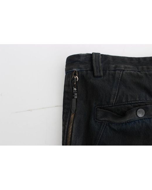 CoSTUME NATIONAL Black Cotton Slim Denim Jeans Blue Sig17918 for men