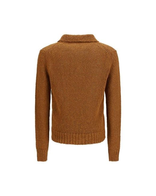 sunflower Brown Cotton Polo Shirt for men