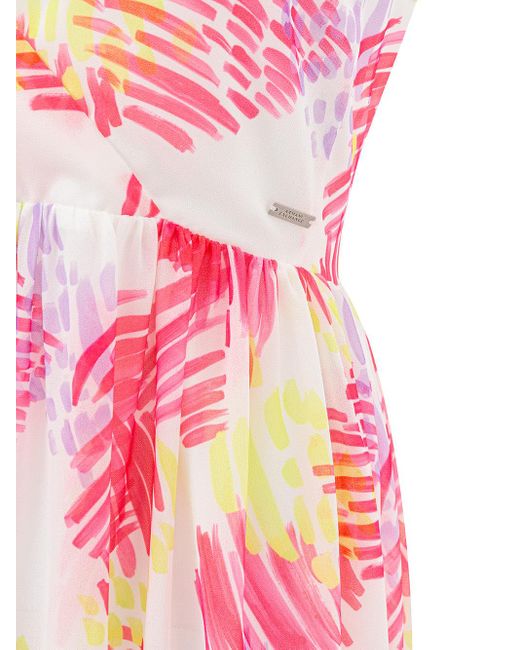 Armani Exchange Pink Long Dress