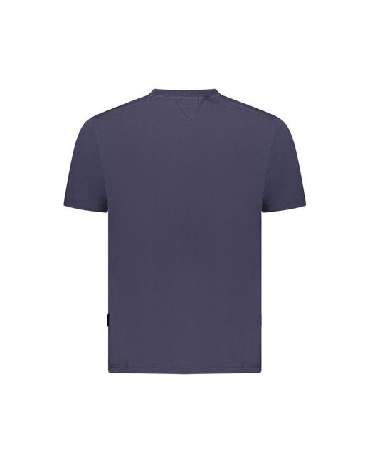 Napapijri Blue Organic Cotton Men T for men