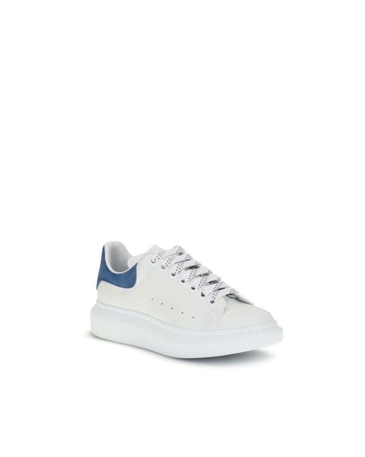 McQueen Blue Leather Sneakers for men
