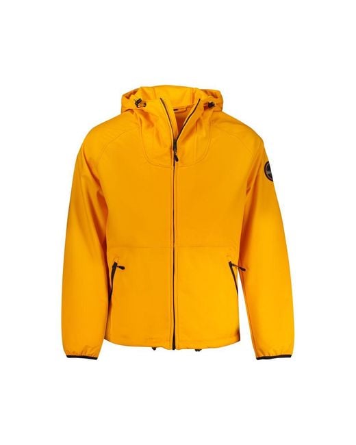 Napapijri Men's Yellow Polyester Jacket