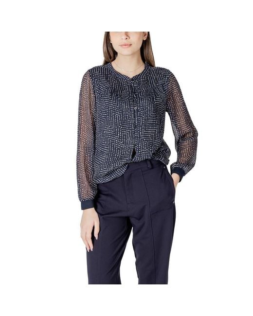 Street One Blue Polyester Shirt