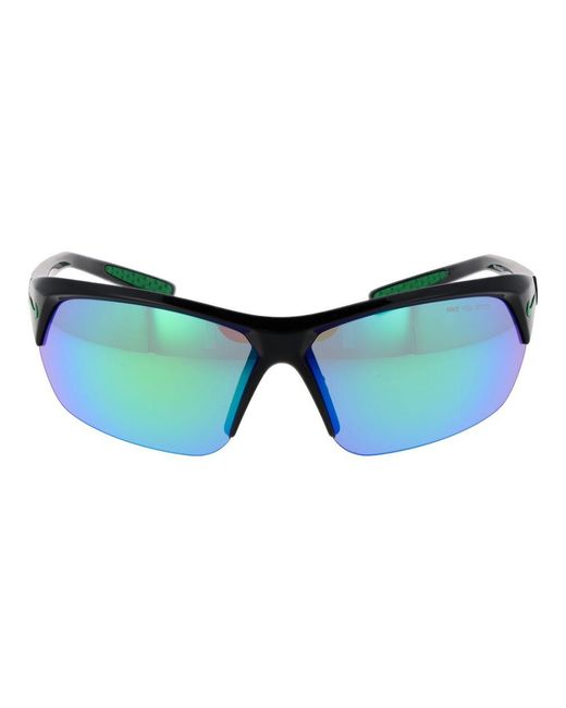 Nike Blue Black Plastic Sunglasses for men