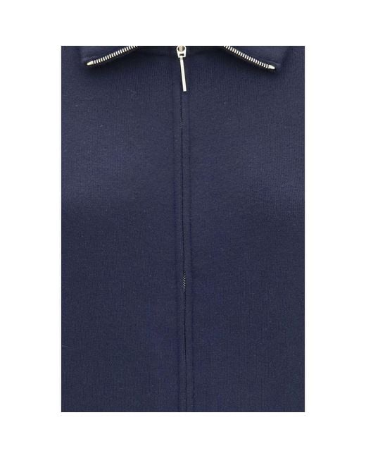 Giorgio Armani Blue Wool Oves Aries Bomber