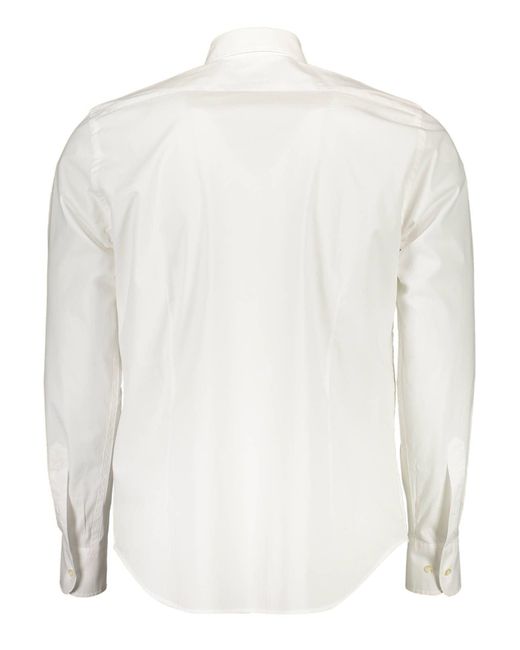 La Martina White Elegant Long-Sleeved Shirt For for men
