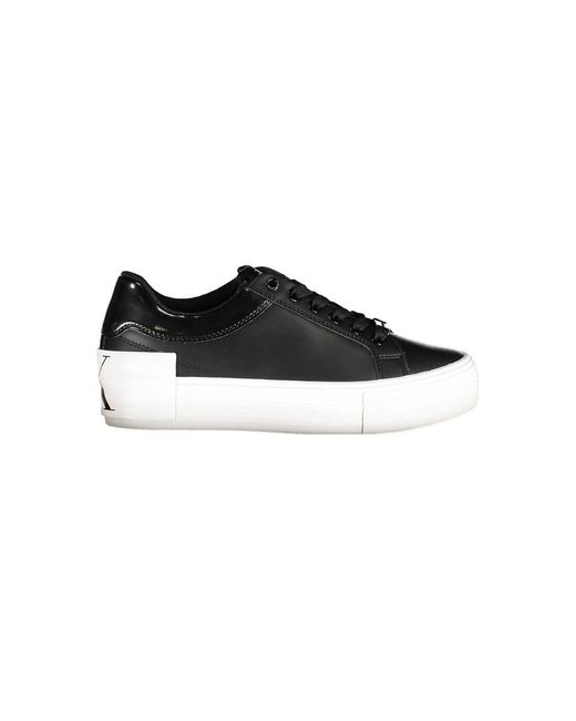 Calvin Klein Black Leather Sneaker