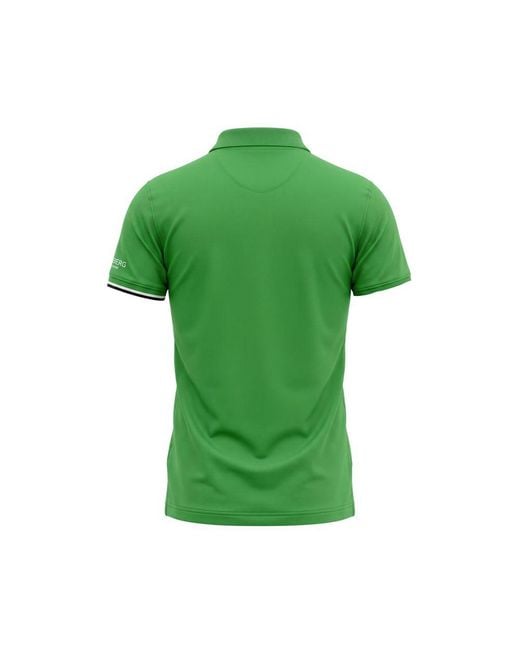 Iceberg Green Cotton Polo Shirt for men