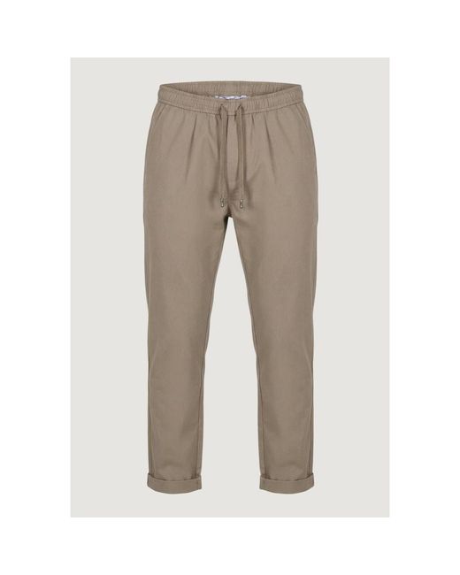 Gianni Lupo Natural Polyester Casual Pants for men