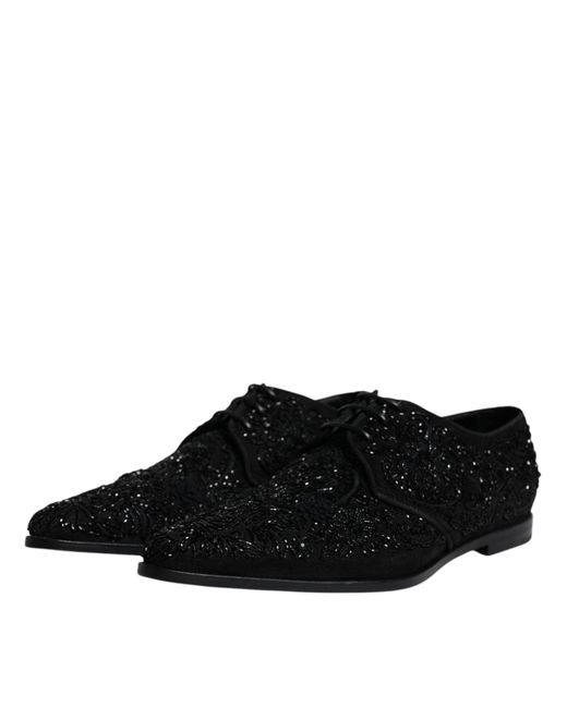 Dolce & Gabbana Black Patent Leather Derby Formal Dress Shoes main image 1
