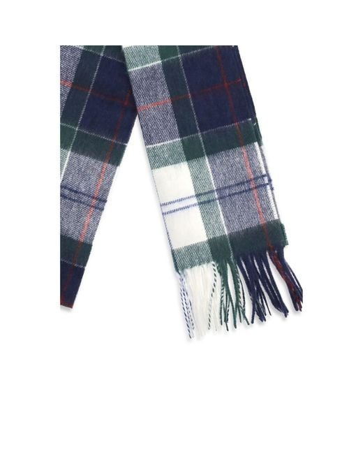 Barbour Blue Multicolor Wool Oves Aries Scarf