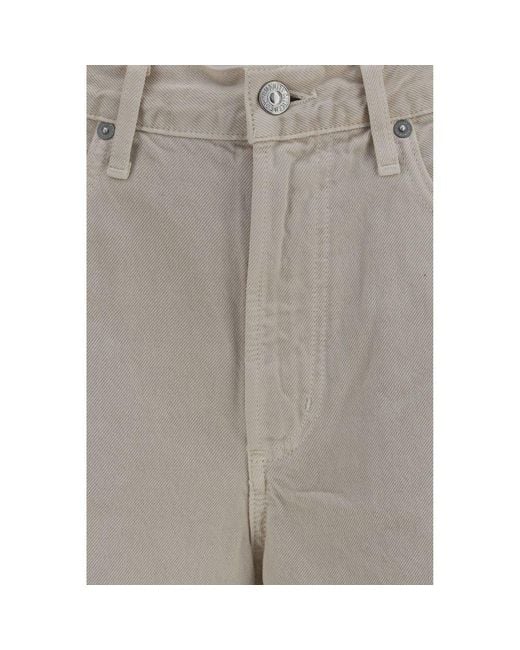Citizens of Humanity Gray Beige Cotton Jeans Denim