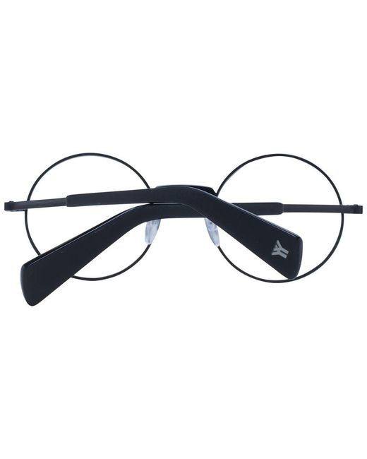 Yohji Yamamoto Black Metal Glasses (frames) for men