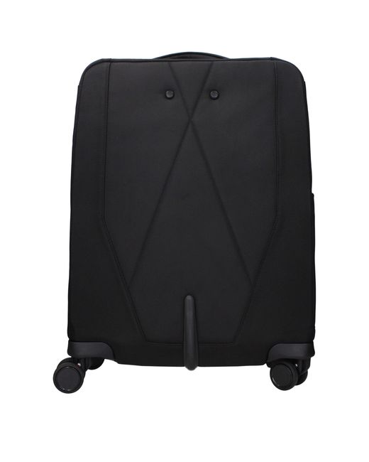 Piquadro Black Fabric Luggage And Travel for men