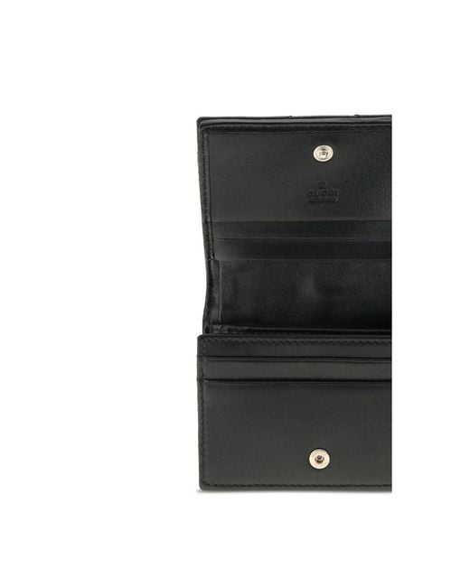 Gucci Black Calf Leather Bos Taurus Wallet