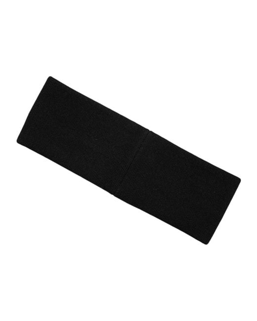 Dolce & Gabbana Black Cashmere Logo Head Band Hat for men