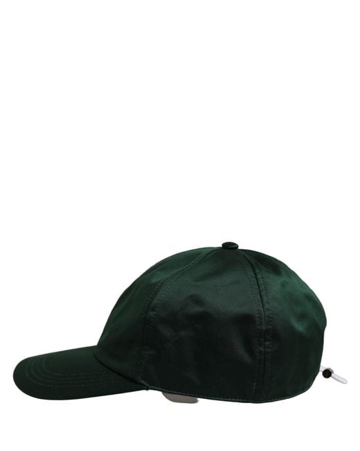 Dolce & Gabbana Black Deep Cotton Baseball Cap 6 Panels Hat Elastane for men