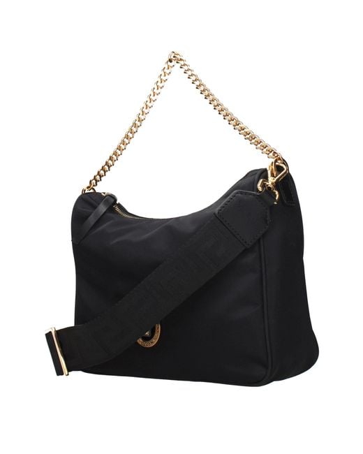 Versace Black Fabric Handbag