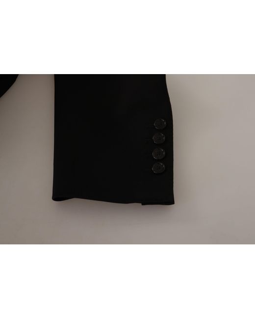 Dolce & Gabbana Black Wool Single Breasted Jacket Blazer for men