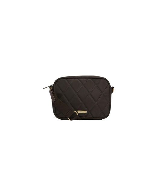 Barbour Black Green Polyamide Handbag