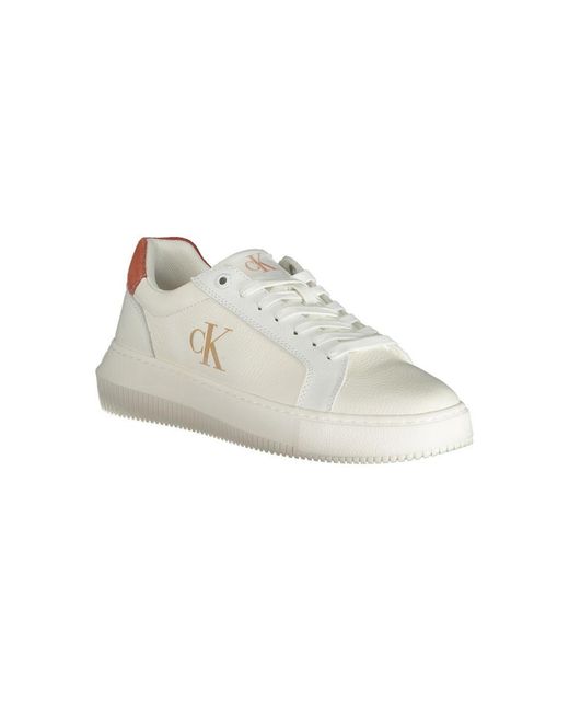 Calvin Klein White Polyester Sneaker