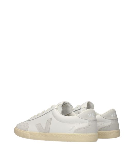 Veja White Leather Sneakers for men