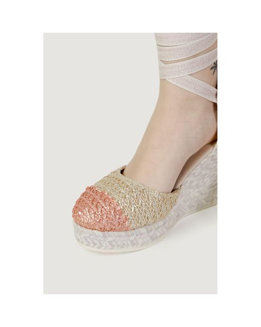 Espadrilles Multicolor Cotton High Heel Pumps