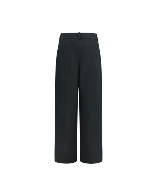 Giorgio Armani Black Silk Casual Pants