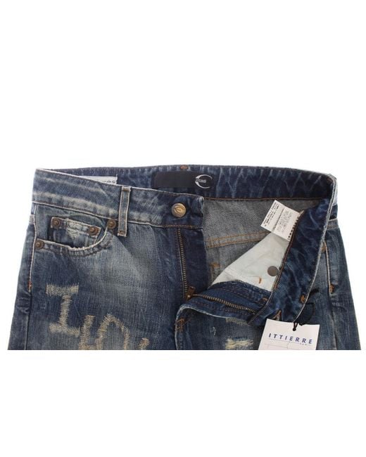 Just Cavalli Blue Elegant Flare Fit Denim Jeans