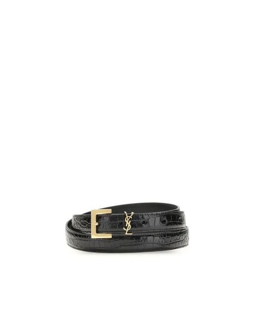 Saint Laurent Black Belts E Braces