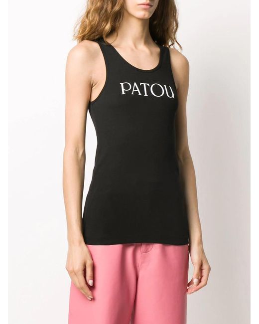 Patou Black Iconic Tank Top