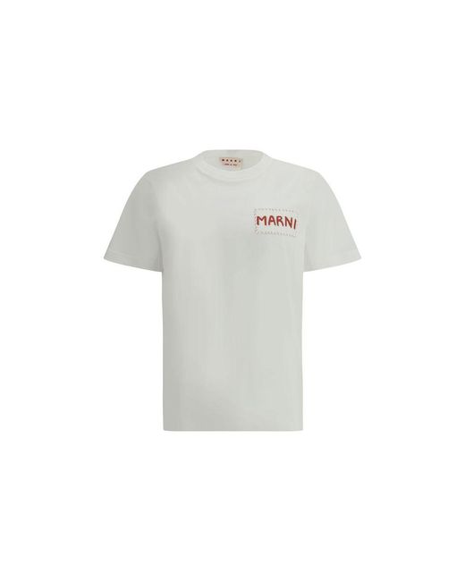 Marni White T-shirt With Patch - It48 | M for men