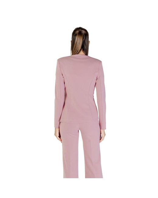 Rinascimento Pink Multicolor Polyester Blazer