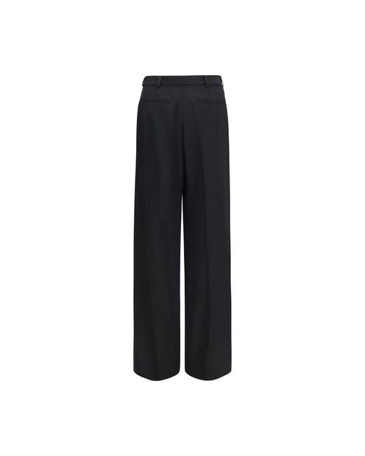 Saint Laurent Black Wool Oves Aries Dress Pants for men