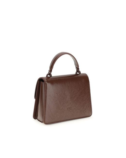 Pinko Brown Goatskin Handbag